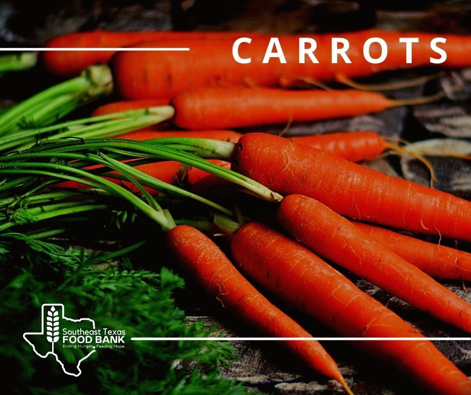 Carrots are a versatile vegetable for the dinner plate! They can be eating raw or cooked in a variety of ways. Carrots are a great source of vitamin A, which is important for vision and supports the immune system.