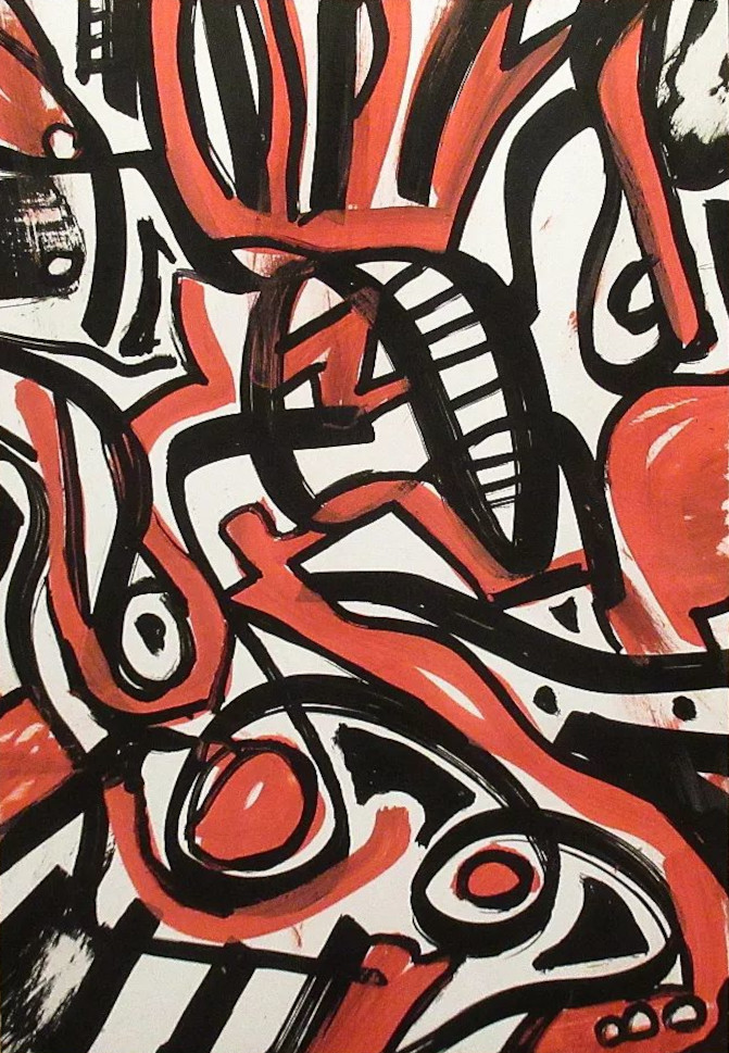 DirkBartnik's tweet photo. What do you see?

Marker on photo paper, May 2022. #artwork #abstractart https://t.co/2sUSVlfF6P
