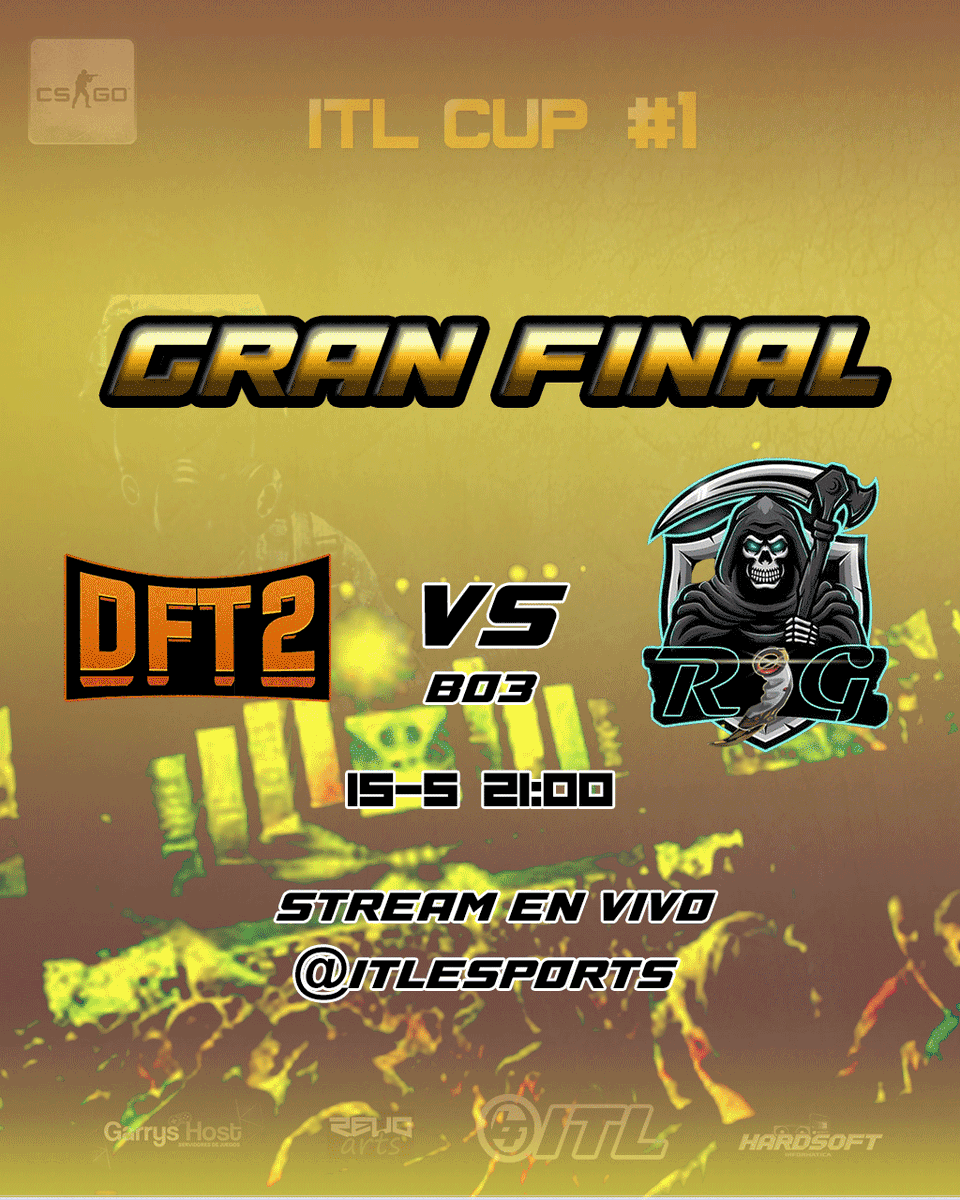 itlesports's tweet photo. 🏆ITL CUP# 1 By https://t.co/o8HceyhmE8  

:: Gran Final ::
🇦🇷DFT2 vs 🇦🇷Rejected Gaming  
Bo3  15/5   21:00hs

📺Stream en vivo : https://t.co/sQVATcLRxP https://t.co/45VIABZW9x