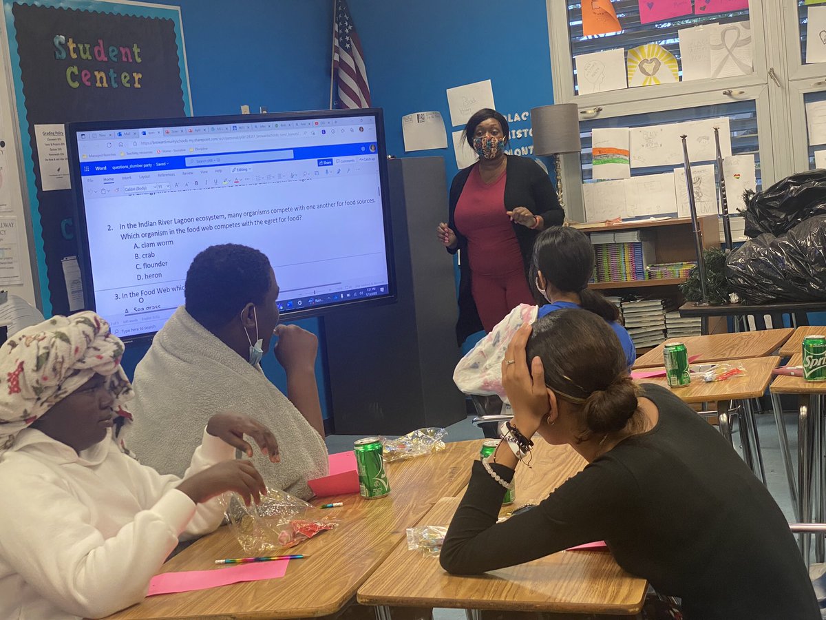 Wow! Go Rockets 🚀! Rickards first Science Slumber Slam - Ready to shine on end of year assessments and the future! We’re proud of our 8th grade Young Scientists <a href="/DrWBCollado/">Washington B Collado, Ph.D.</a> <a href="/JRickardsMiddle/">James S. Rickards</a> <a href="/RolleRosheika/">Rosheika Y. H. Rolle</a>