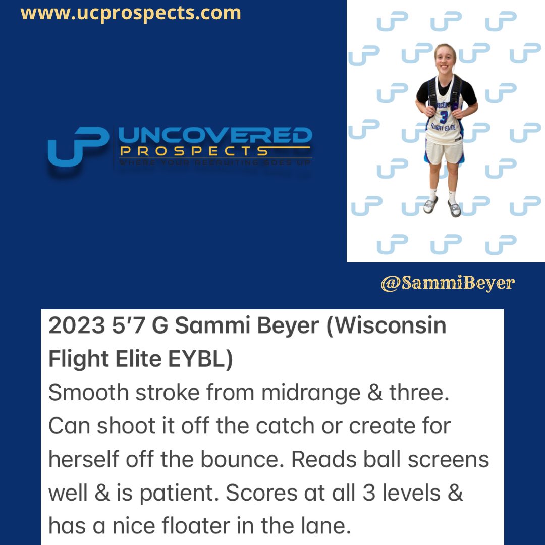 uncvrdprospects's tweet photo. 🚨Prospect Watch🚨 
🏀Windy City Warm-Up🏀
@SammiBeyer @wisconsinflight 

#WindyCityWarmUp @SelectEventsBB 
🏀📈
#Prospectwatch 
#UP https://t.co/rd9Ka1Ioo3