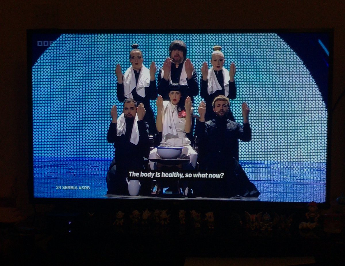 LydiaAizlewood's tweet photo. Serbia is going to be so high on that leaderboard 😂  Pure Eurovision crazy!
#Eurovision #Serbia https://t.co/85yoPjXCla