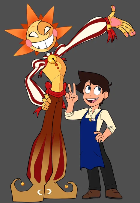 Sun's new design from my tiktok series 'v' #FNAF #fnafsundrop 