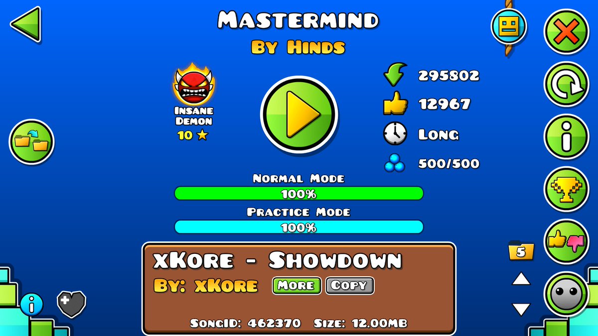 Virgoelias_'s tweet photo. Decided to participate in @Fake_Aeon_Air's #maymory challenge where I decided to beat Mastermind as my second insane demon, super fun!
lets go
#GeometryDash https://t.co/8i1p3SGLbD