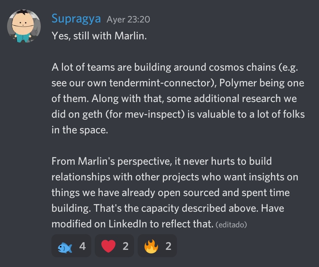 builtonmarlin's tweet photo. Supragya 👏🏽👏🏽 good for Marlin https://t.co/3V3sKEGOwr