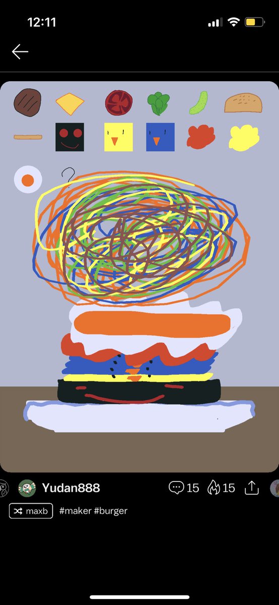 irondavy's tweet photo. As remixing picked up, we started seeing a whole range of different burger making games with increasingly baroque and bizarre topping selections. https://t.co/DYLUPHbgPu