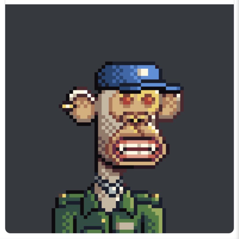 Pr0filename's tweet photo. Im glad I bought my @ApeReunion earlier today. Community and art… absolutely amazing @TheBrycei5Right @zaint_artworks @ChangeLamer @jar3d_eth @U4pvp @playmatejaylene https://t.co/Tv7zppfa6s