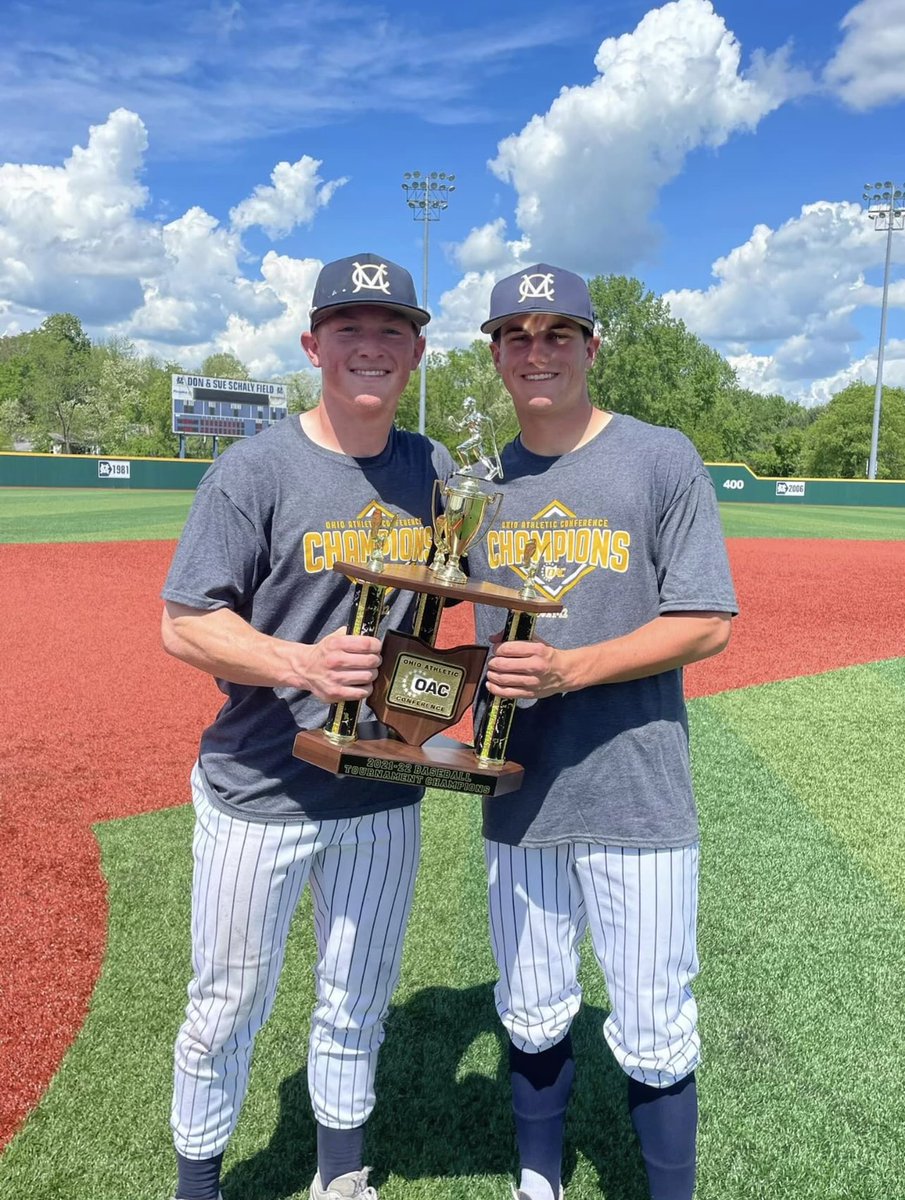 BadinBaseball's tweet image. Congrats Sam Mathews and Drew Holderbach!!  Go win the whole thing!  You boys have collected some hardware at Marietta!