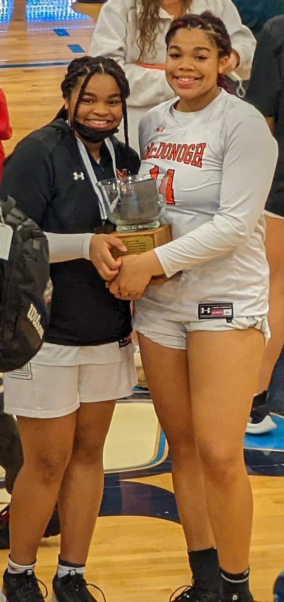 Mrs_TDY's tweet photo. @YasY2023 with 2nd place in discus and 3rd place in shot. @DelaneyY2022 with 1st place in shot. We want all the @IAAMconnected A conference hardware...first basketball, now track! https://t.co/DBGzOmHKYh