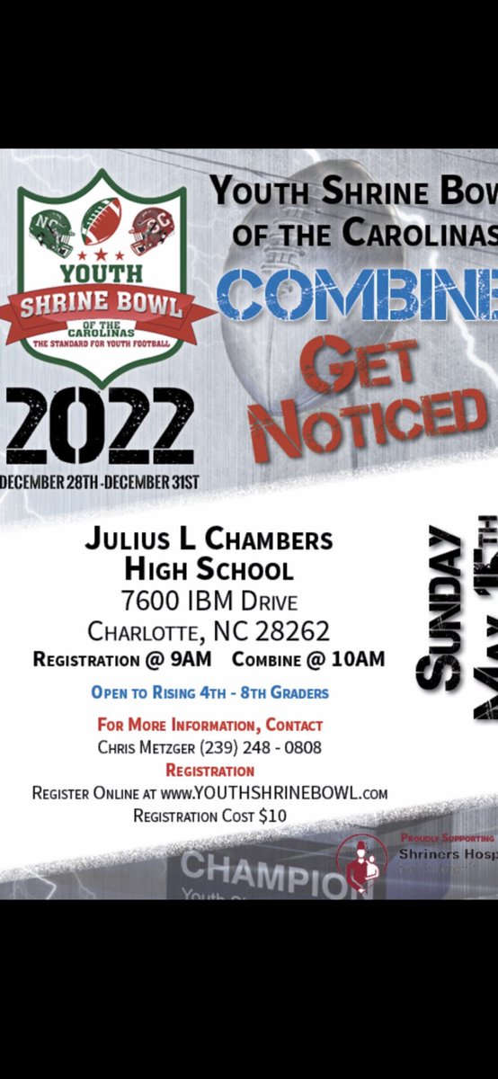 PCoachMetzger's tweet photo. Elite opportunity to represent our state in the Youth Shrine Bowl. Walk ups are welcomed and encouraged. Possible game expansion to 4th/5th graders based on interest. Spread the word see all of you tomorrow morning. All In FAMILY https://t.co/Hq6Py1rY4E