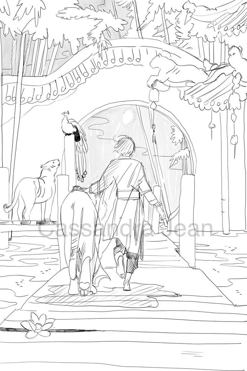 Working on a new drawing 🐅 