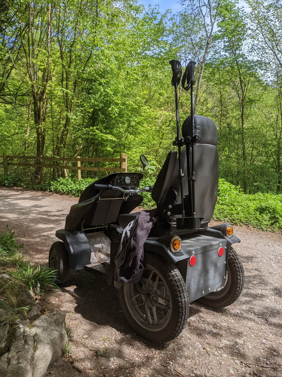 Can't thank @IngleborouTrail enough for providing an all-terrain mobility scooter to allow access for all along this wonderful walk today! I'm temporarily disabled and very much missing the outdoors so it was a wonderful provision to have and has done me the world of good 👌