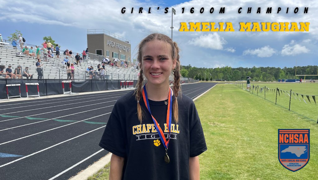 Girl’s 1600m Mideast Regional Champion: Amelia Maughan from Chapel Hill - 4:54.91 @NCRunners <a href="/CHHSTnFXC/">Chapel Hill High Track and Field & Cross Country</a> 

Other Qualifiers:
Sarah Mitchell <a href="/apextrackxc/">Apex Track & XC</a> 
Abby Weber <a href="/CHHSTnFXC/">Chapel Hill High Track and Field & Cross Country</a> 
Margaret Sept <a href="/ECHHS_TFXC/">East Chapel Hill T&F/XC</a>