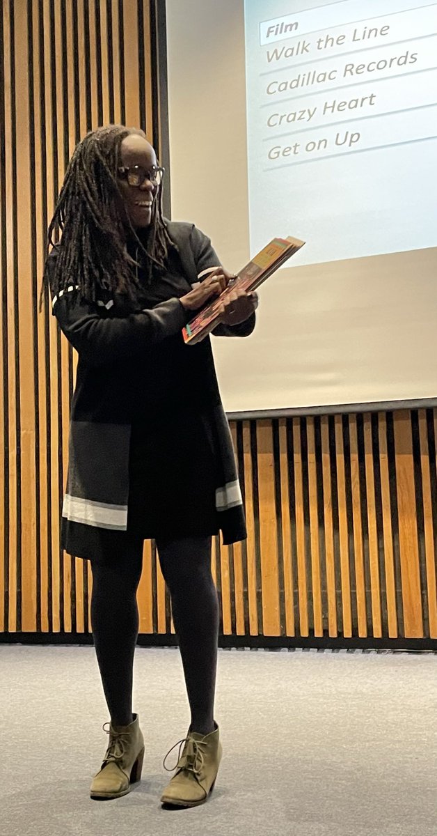 SShonekan's tweet photo. My last class at Mizzou! Loved spending time with students in my Soul &amp; Country music class. We allowed the music to lead us to complicated conversations about race, identity, politics, patriotism, religion, gender, capitalism. Great way to end my run at Mizzou! 🙌🏾 
📷 R.Frank https://t.co/2KCn6aNnj6