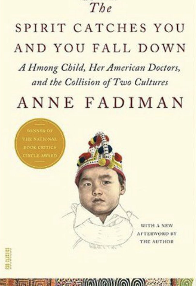 <a href="/choo_ek/">Esther Choo, MD MPH</a> <a href="/howboutdatsass/">Abigail</a> “The Spirit Catches You &amp; You Fall Down”—I keep the medical anthropology culture questions in this book on my phone to remind myself to watch for my own biases: