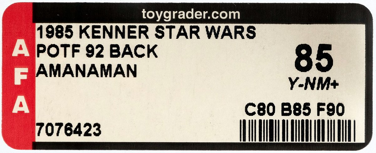 HakesAuctions's tweet photo. Check out this AFA 85 Y-NM+ Power of the Force Amanaman being offered in Hake's Auctions' premier #StarWars auction event! Bidding opens Monday, May 16th!
#Kenner #92Back #AFA #aliens #actionfigures #auction #StarWarsToys #StarWarsFans #StarWarsCollectors https://t.co/YJglvyQA9O
