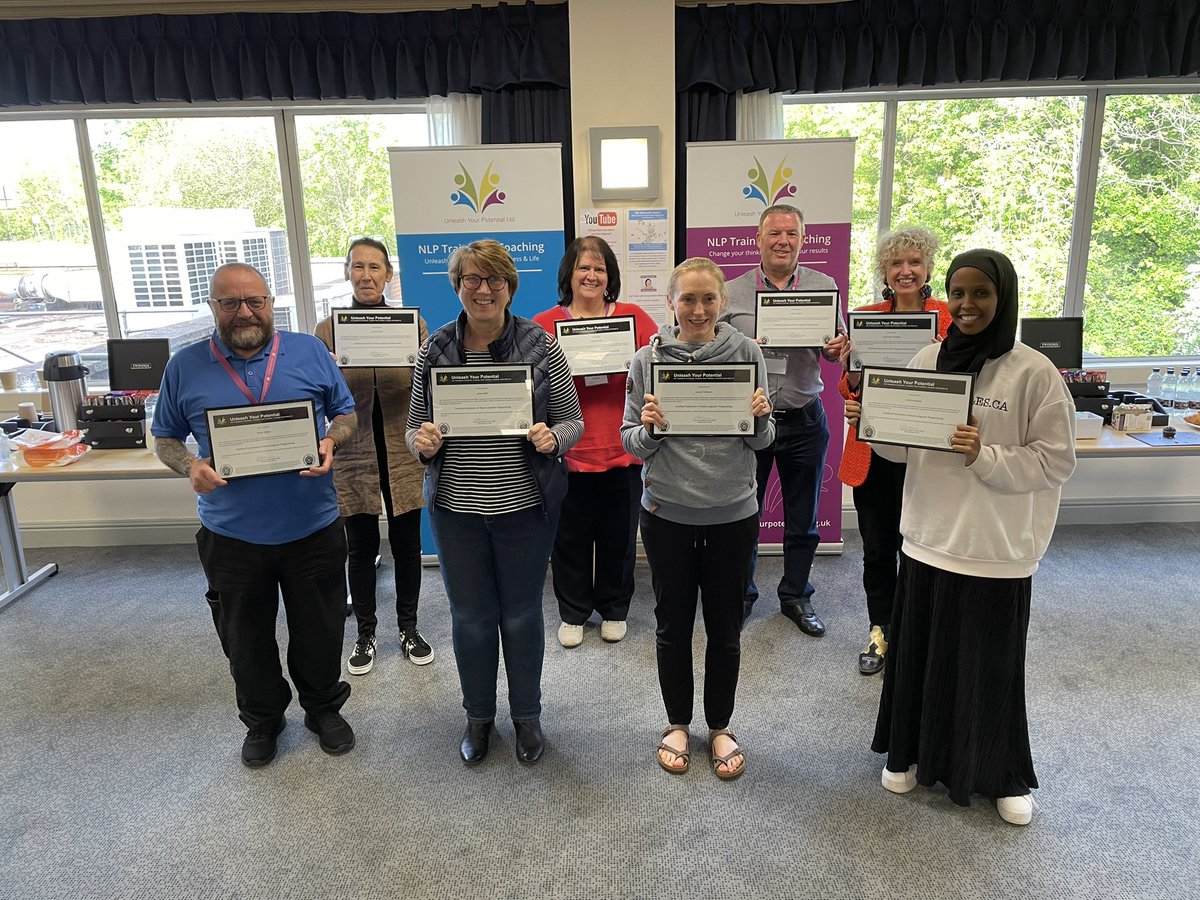 LauraEvansUYP's tweet image. Huge congratulations to these lovely people who graduated as NLP Practitioners today! If you’d like to join me next time, you can!

👉 June - online via Zoom
👉 July - in Cardiff 

Get in touch to find out more

Info@unleashyourpotential.org.uk

#nlppractitioner #nlpcourse