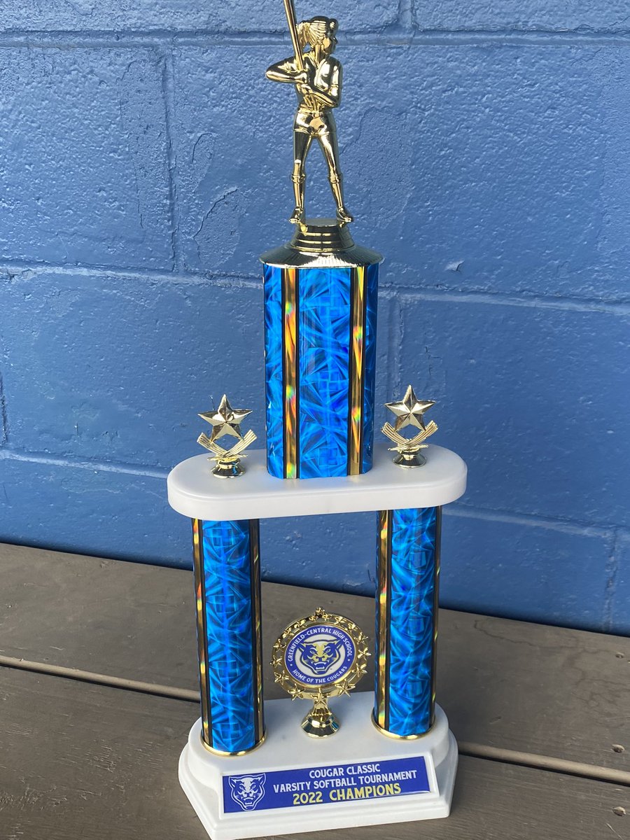 gcsoftballHC's tweet photo. So blessed to coach this group of young ladies! Short handed and it didn’t matter back to back cougars classic champs! https://t.co/Mt25SqN5Fg