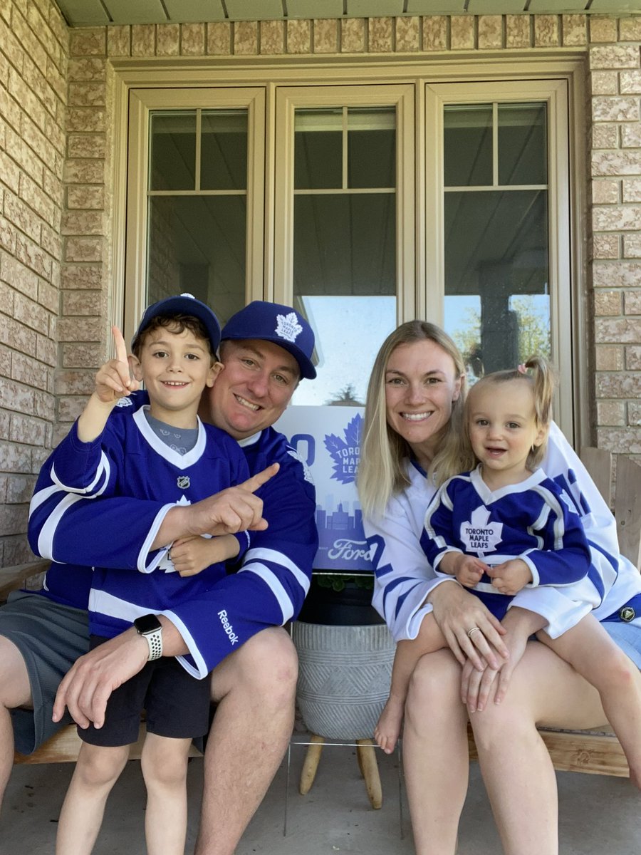 mskpower's tweet photo. A whole lot has changed in a year, but our love for the Leafs most definitely has not. 
GO LEAFS GO!! 🏒💙🤍💙🏒
@mrjmeyer @MapleLeafs @TheFordFANatic https://t.co/Ug6KuQBZnE