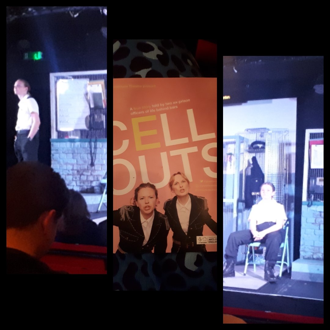 ninachampioncja's tweet photo. Glad i got to see the very talented Ella & Harriet perform #cellouts tonight at @KingsHeadThtr. Cried with laughter, but also cried with the hard truths it cleverly exposes about our broken & harmful prison system and prison culture. https://t.co/vVEht53U7B