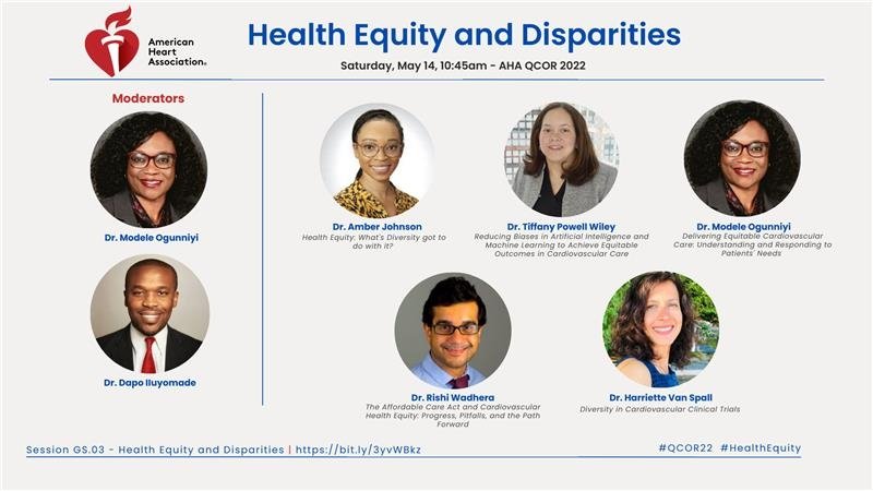 modeldoc's tweet photo. @DrDapo @UmeshKhotMD @emilycob @vbluml @ErinMichos @AmberJohnsonMD @AubJGrantMD @SpatzErica @AskDrSteph @RAngelGarciaDO @hvanspall @rkwadhera @DrNasrien Truly a pleasure to work with @DrDapo on our #HealthEquity session at #QCOR22. So much work to be done to advance #healthequity for All. Our appreciation to our speakers for moving us closer from observing #disparities to #implementation! Our work continues #HealthEquityInMotion https://t.co/kuu1wfG7js