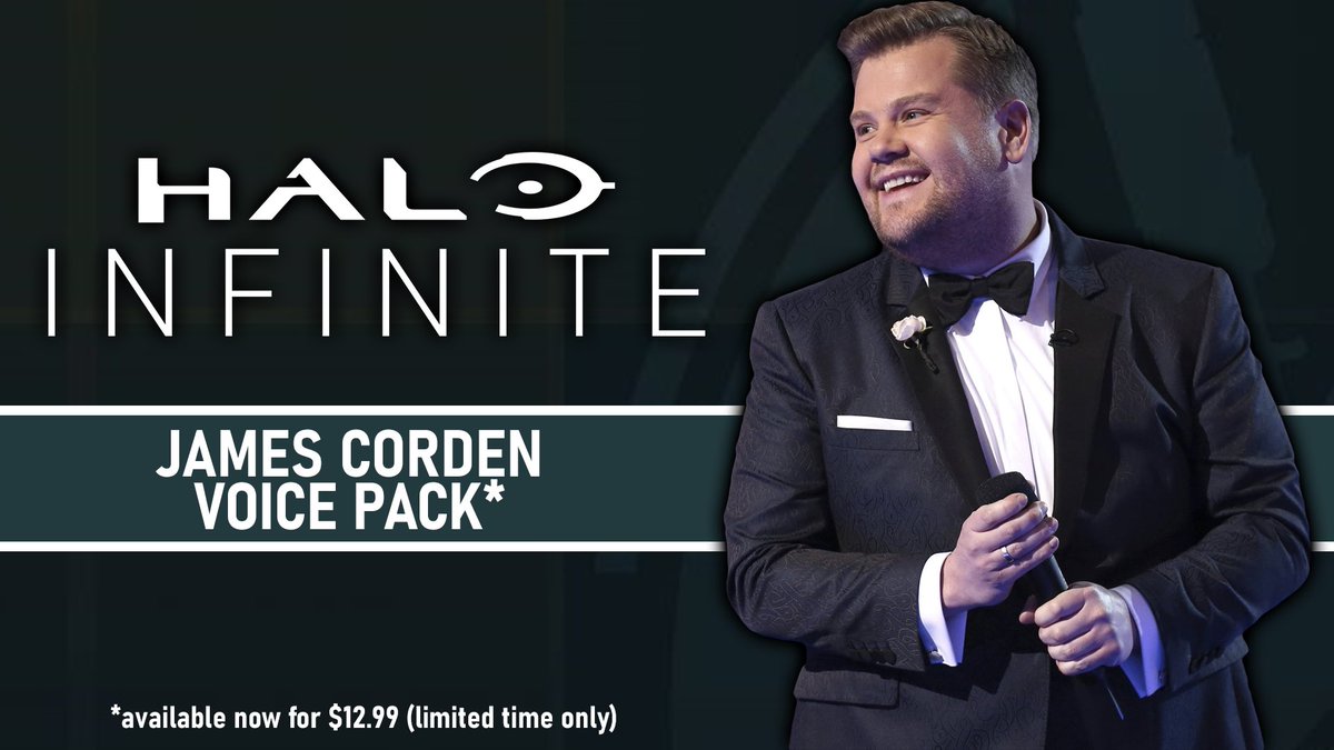 Attention Spartans!

Who is ready for a new announcer pack added to Halo Infinite?  

Pick up the limited-time James Corden Voice Pack today in the Halo Marketplace!