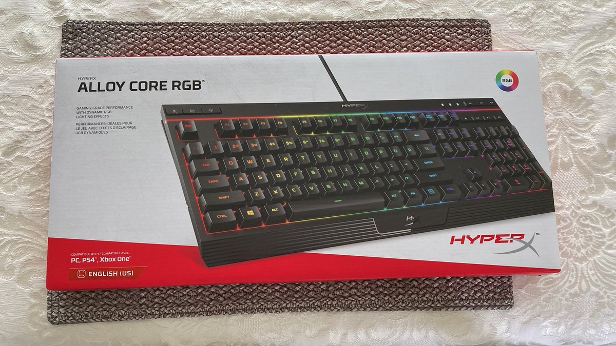 cpt_vasily's tweet photo. After spilling an entire coffee on my keyboard I needed a replacement. Taking a leap of faith with @HyperX ! https://t.co/bB9lVLMarW