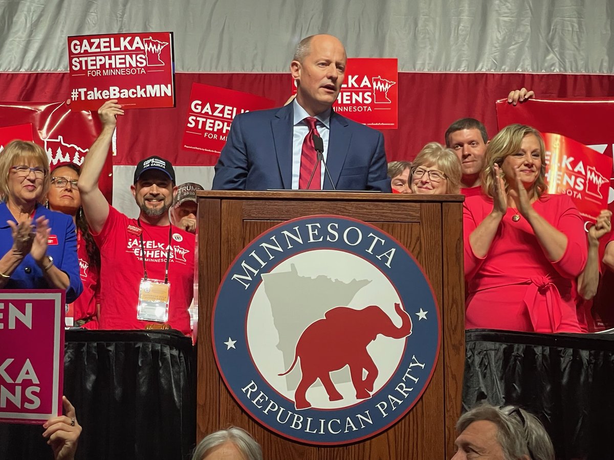 paulgazelka's tweet photo. Thank you Republican Delegates!
It’s time to take back Minnesota! Vote Gazelka-Stephens for Governor! #GazelkaMN #TakeBackMN #MNGov https://t.co/FVoLy66U1h