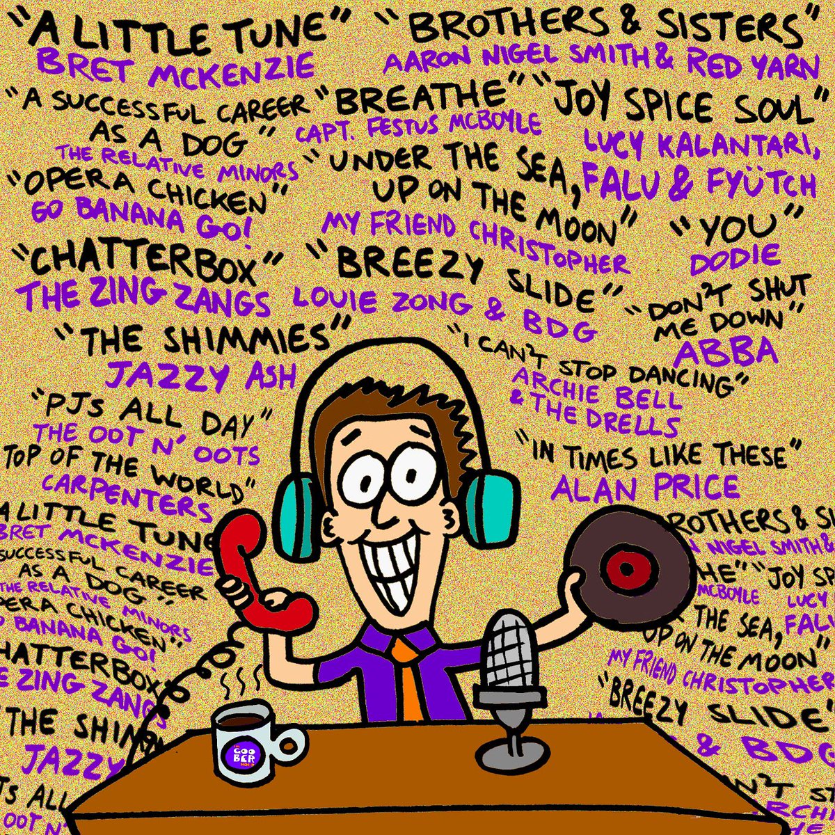 TheGooberHour's tweet photo. Today’s set list! Hear the episode on https://t.co/TGYFOVI6kv. 🎶 https://t.co/117lUcu4rR