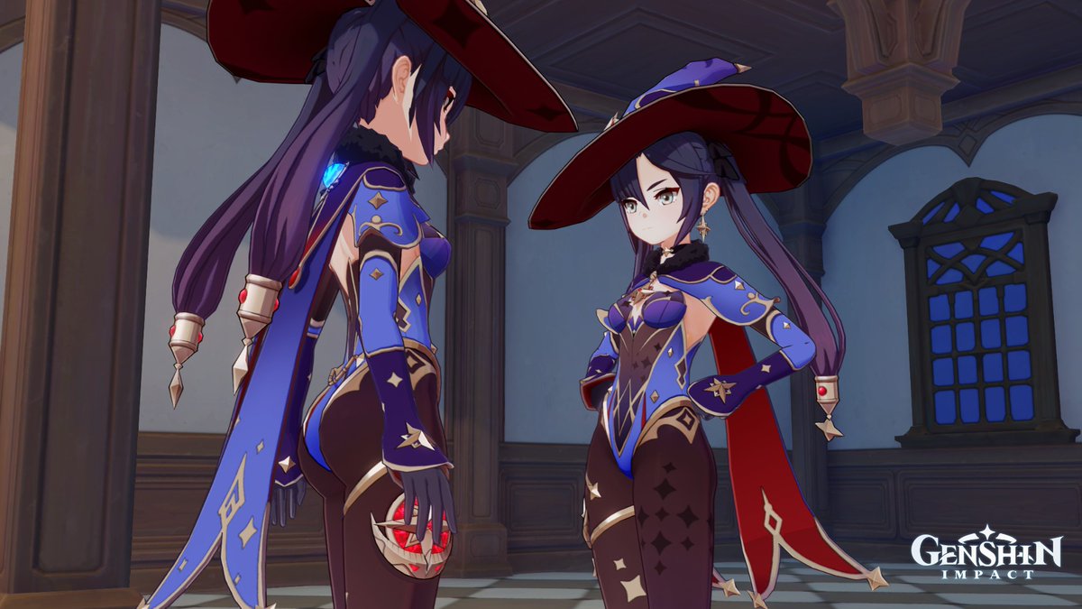 takerughost26's tweet photo. Mona and mona >w< #Genshinlmpact #Mona #AstralReflection #EnigmaticAstrologer #PS4share https://t.co/NEIFQwa5dW