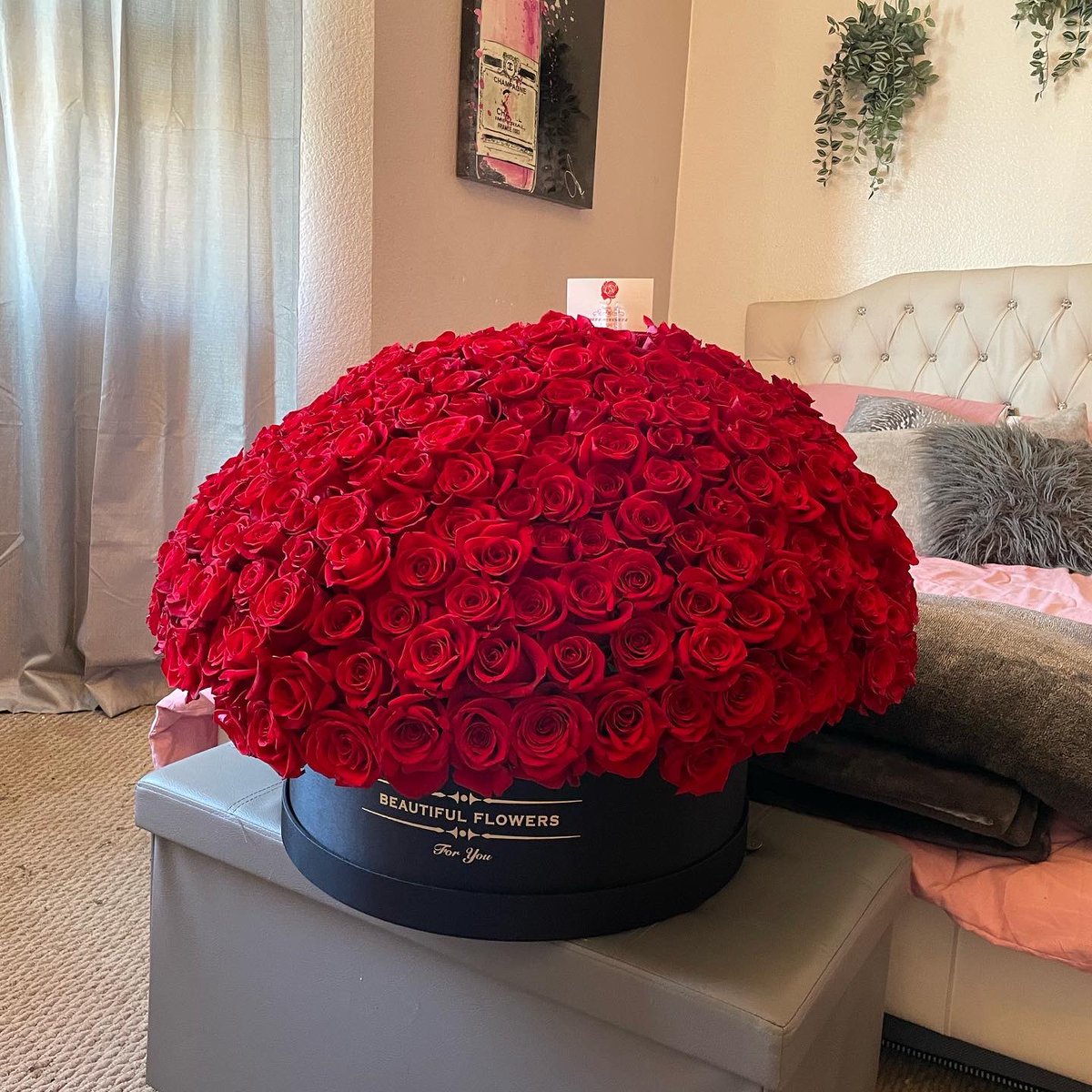kbdlr00's tweet photo. POV: you walk in your room to this 400 roses arrangement 😍🫶🏻 IG: beta.bouquets https://t.co/7ULStPmquf