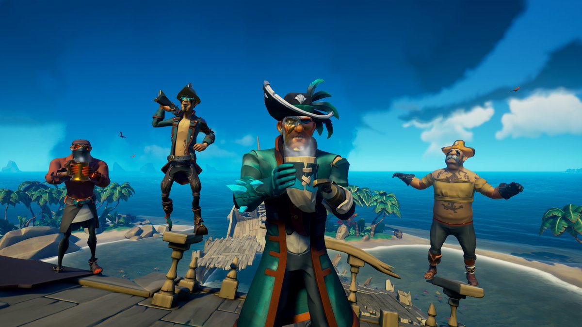 texugas1383's tweet photo. Pose for a commemorative screenshot on your favorite island ✅#SeaOfThievesCommunityDay @SeaOfThieves https://t.co/N6Sn2C43We
