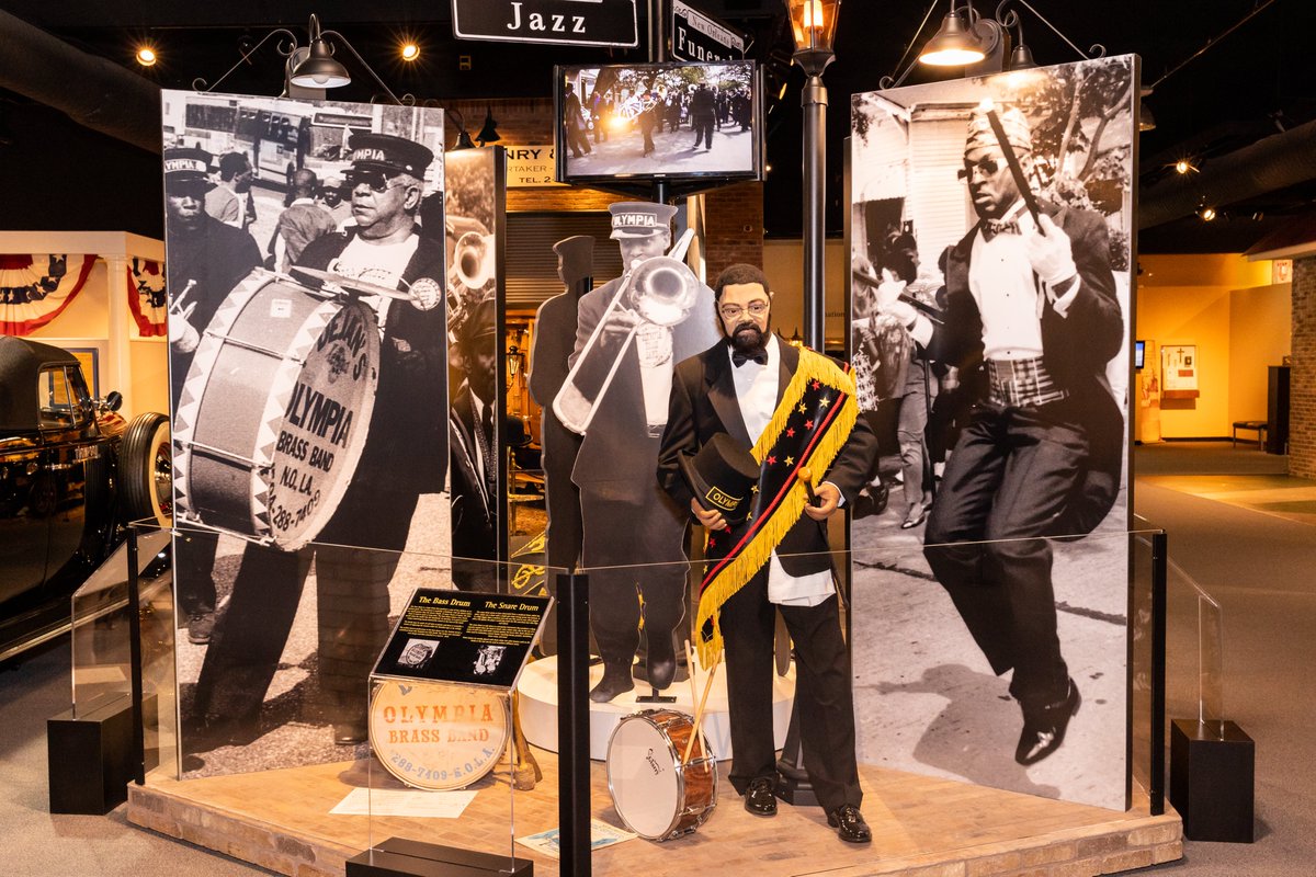 FuneralMuseum's tweet photo. Our recent exhibit “Jazz Funerals of New Orleans” focuses on how a common way to bid farewell to a loved one originated with a jazz funeral or a funeral with music that is now a tradition unique to the city of New Orleans, especially among the African American community. 
#NMFH https://t.co/IWGppjXRqo