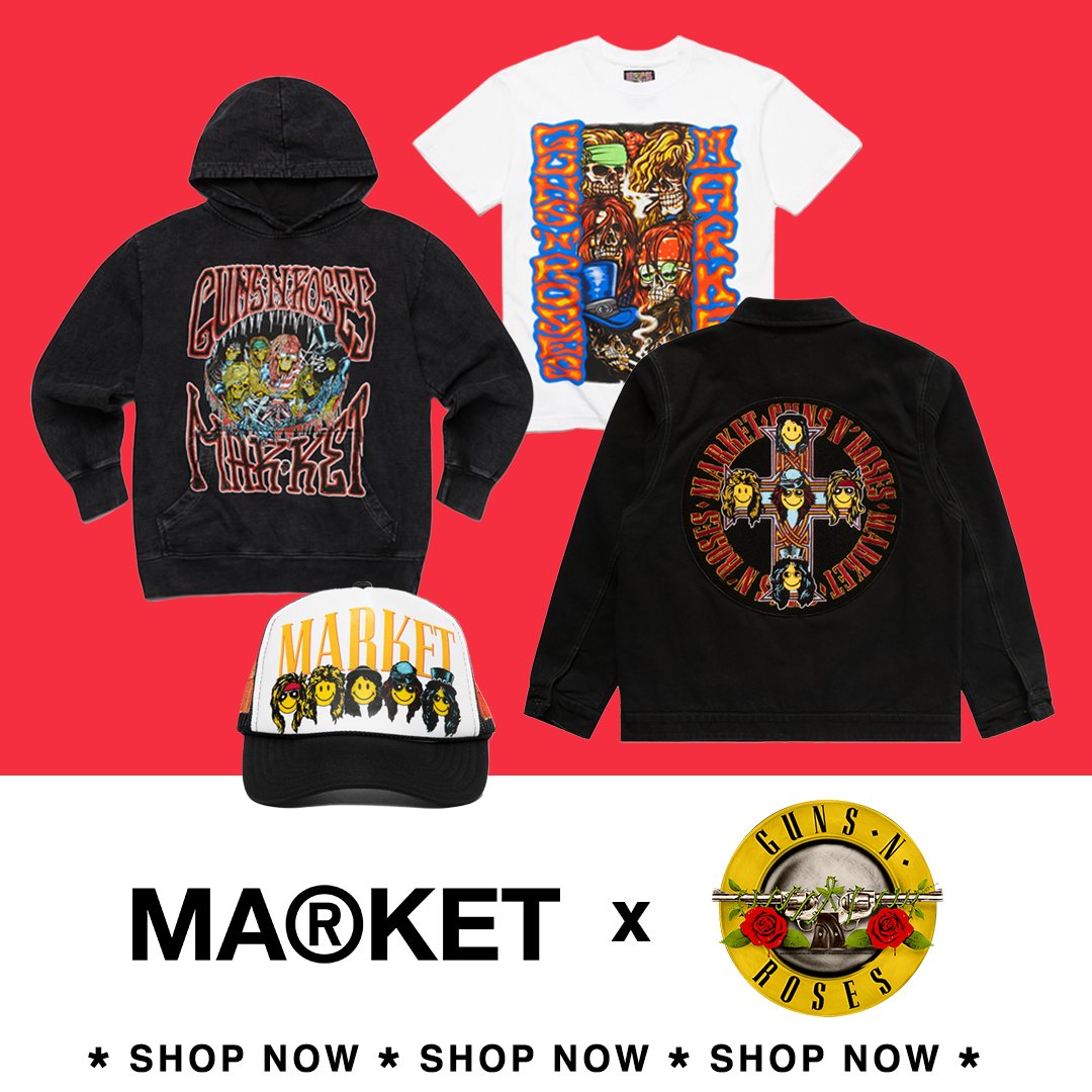 gunsnroses's tweet photo. 🚨GN'R x Market 🚨Shop the exclusive limited collection now 

https://t.co/5C1RfsBzv8 https://t.co/ZDH2LpmIYl
