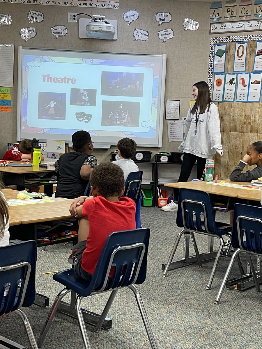 WardenRobinE's tweet photo. Caroline has been so much help this year!  We all have loved having her as part of our classroom! This last lesson was perfect! Future rockstar teacher in the making! #myMISD #minshewcolts #readysetteach https://t.co/HcBHRDVmT6
