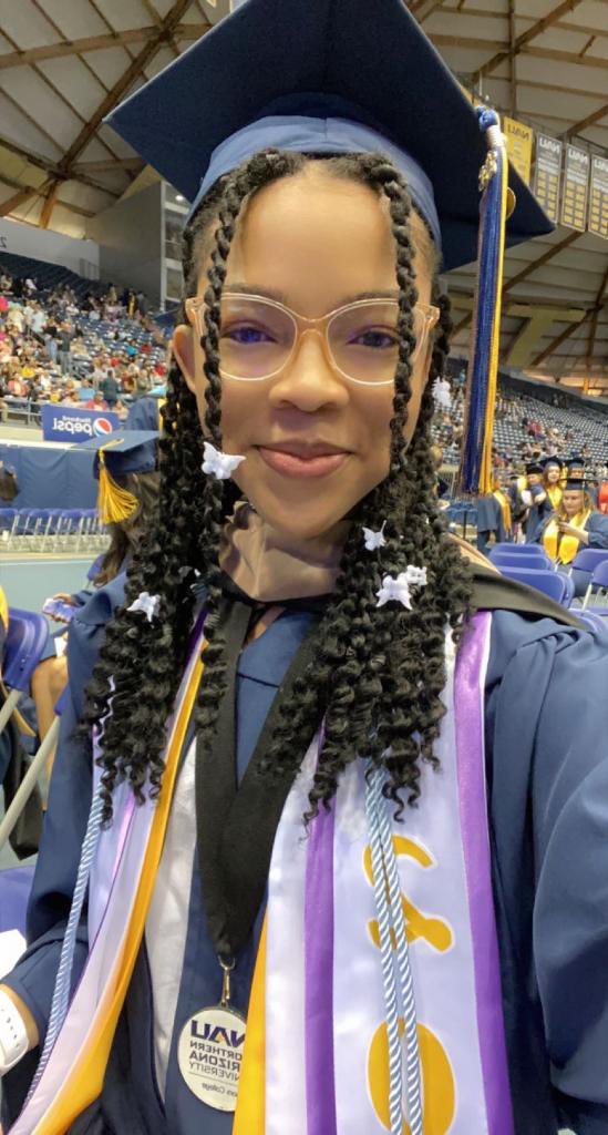 NeNe__100's tweet photo. Congratulations Khaliah!!! Today is your day to celebrate your accomplishments!!!🎉 #naugrad #naugrad https://t.co/ND4fyELMyI
