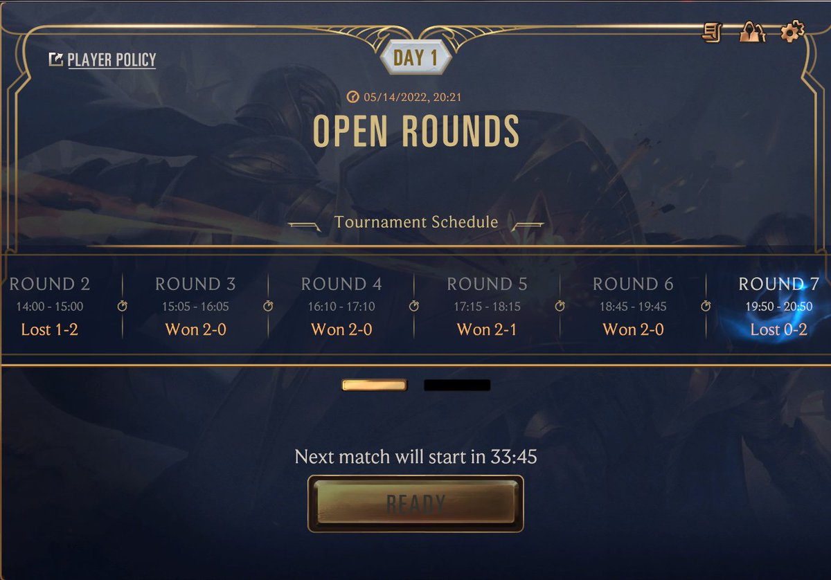 True0Devil's tweet photo. My run ends round 7 this time. Pretty solid lineup, wouldn't change anything, threw both games like an idiot. Even though remaining matchups were insanely good for me, it's my missplays and those losses are on me. See ya next season, competing is fun. https://t.co/VHP1S86kPC
