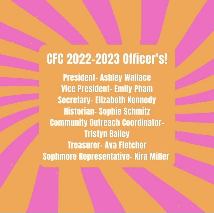 Saying goodbye to our 2021-2022 officers🥲 but so excited for this new team to serve cats for christ!! woohoo for 2022-23 officer team!!