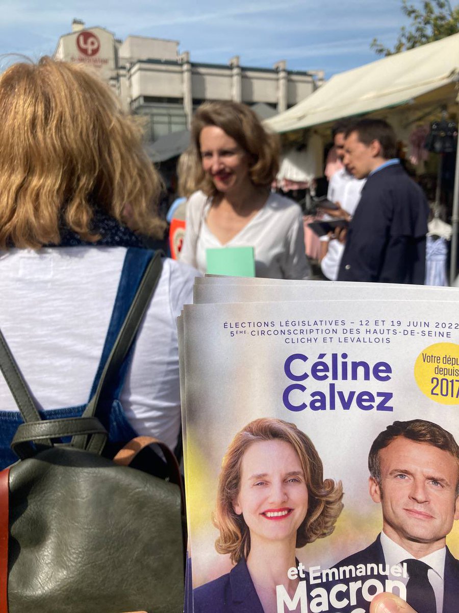 celinecalvez's tweet photo. Soleil et bonne humeur pour la 1ère mobilisation de campagne à #Clichy. 
Députée depuis 2017, je me représente pour continuer à vous représenter.
Ma candidature aux #législatives2022 dans la 5e circonscription des #HautsDeSeine, c’est celle de toute la majorité présidentielle ! https://t.co/PM5mYzU90r