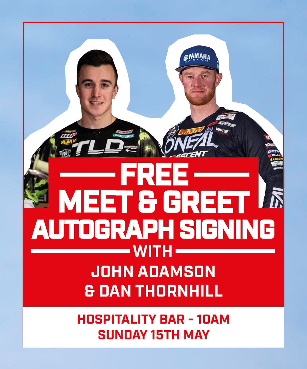 BBM_MX's tweet photo. Tomorrow, pop over to Hospitality at 10am to meet John Adamson and Dan Thornhill for a free meet and greet autograph signing! https://t.co/QK6EIyKDIb