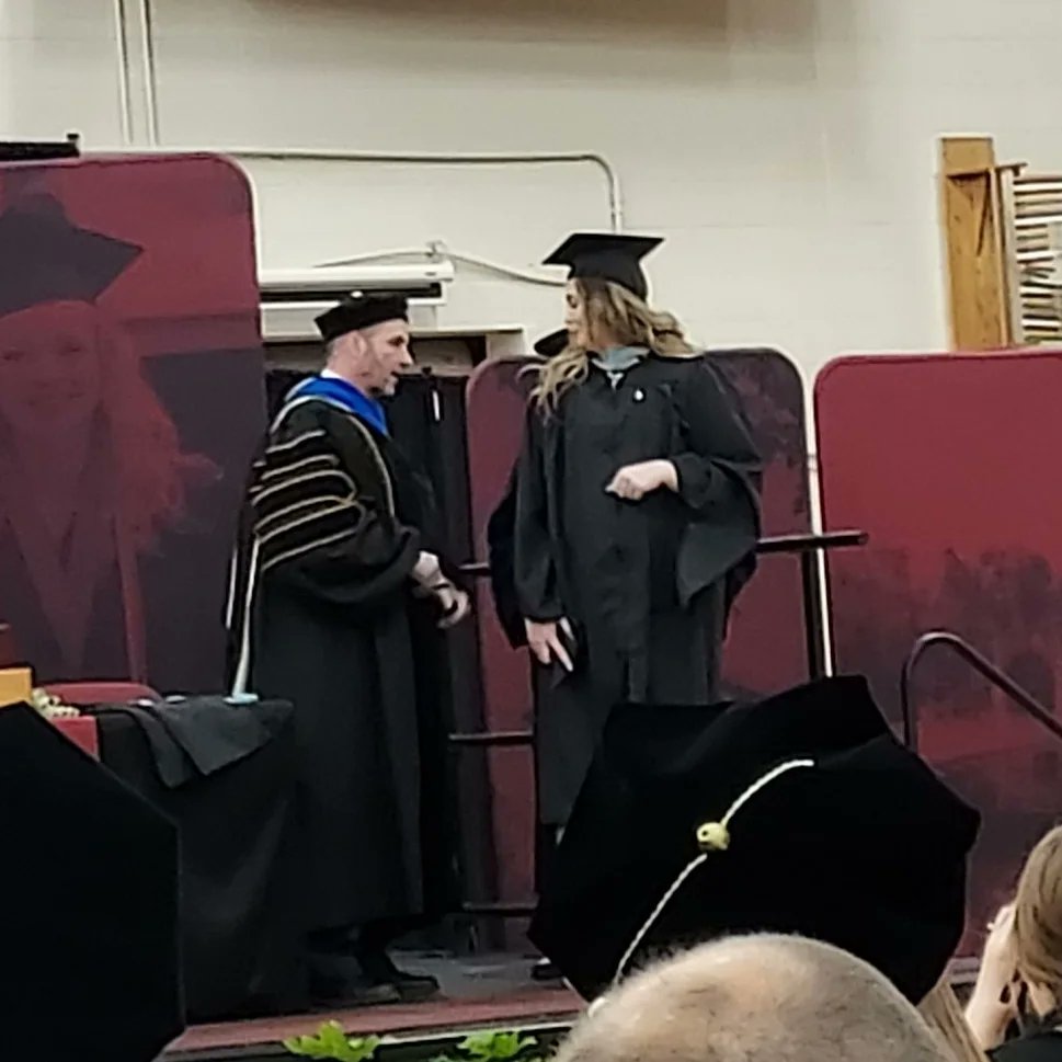 Special congratulations to the graduate of the Master of Education in Teaching and Technology (Health and Physical Education), Mindy Niebuhr!! We are SO proud of you! #VCSU #vcsukhp