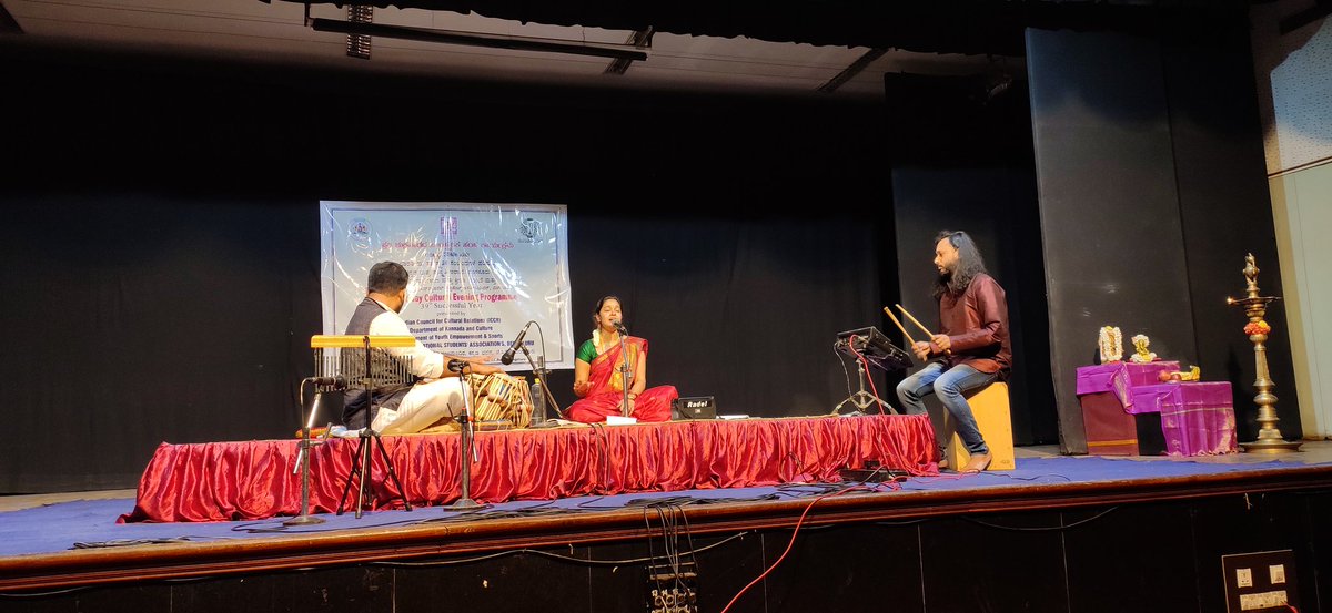 ICCR BENGALURU, Department of Kannada and Culture, Department of Youth Empowerment & Sports and FISA-B present Sugama Sangeeta by Smt. Ashwini Galgali under Every Friday Cultural Evening Programme #EFCEP  on 13th May 2022 at Nayana Auditorium.   @iccr_delhi