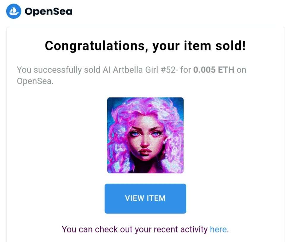 ArtBe11a's tweet photo. AWWW ✨✨ FOURTH SOLD ✨✨
Thank you so much my love 🙆🏻♀️🥹
Welcome to our AI Girl Family
#Gooddaymate
I’m soooo happy 💃
My AI Artbella Girl Collection;
https://t.co/UiWEv9Ph42
#NFTs #nftcollector #NFTartwork #NFTCollection #Nftarts #NFTProject #NFTSold https://t.co/2H1wI5jKdM