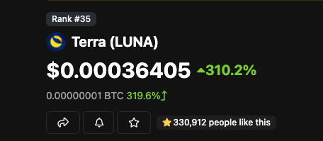 $LUNA HAS RISEN! 🙌