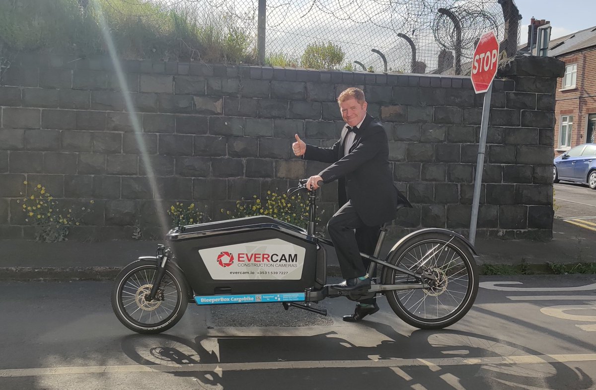 Off to collect our award, hopefully, &amp; hope it fits. #iceawards #constructiontechnology #evercam