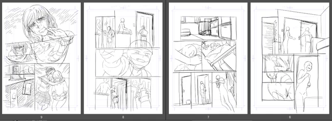 キャラの描き込み足すのまではできなかった… ラスト伝わるのかちょっと自信なくなってきました(;'∀`) 明日からしばらくアシ事なので、余裕あったら描き込み進めます。