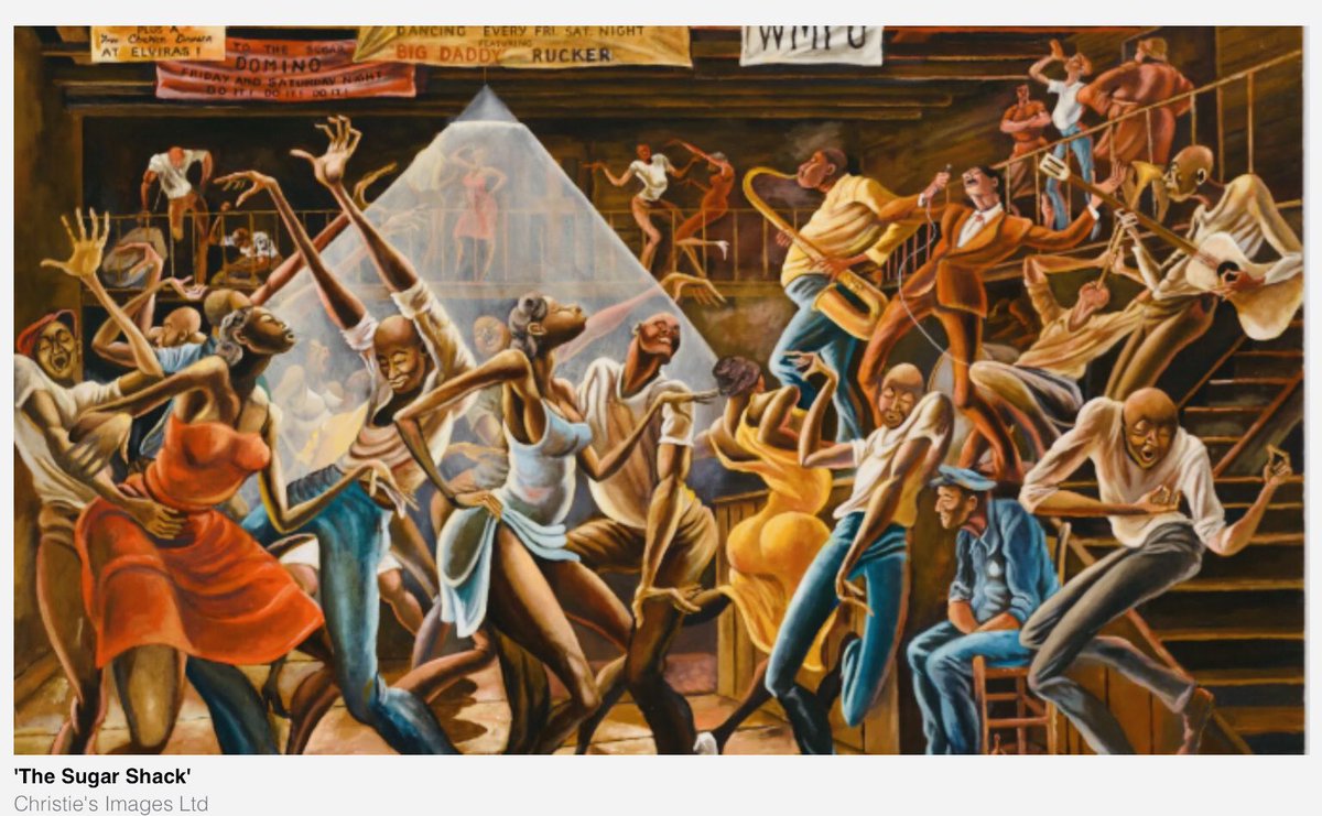 Ancientcomforts's tweet photo. Wow. The Iconic painting by #ErnieBarnes sold for 15.3 million 🎨 https://t.co/je8YWpVbCW