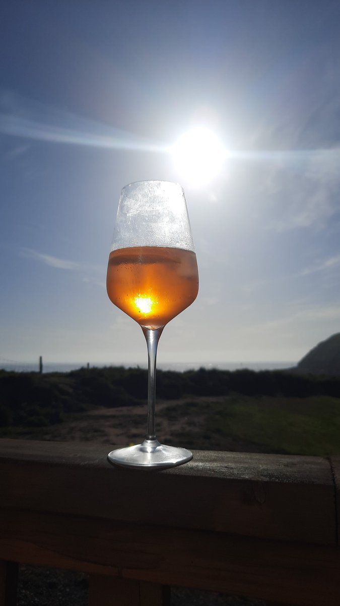 Aperol &amp; Sunshine with a view of St Bees head.