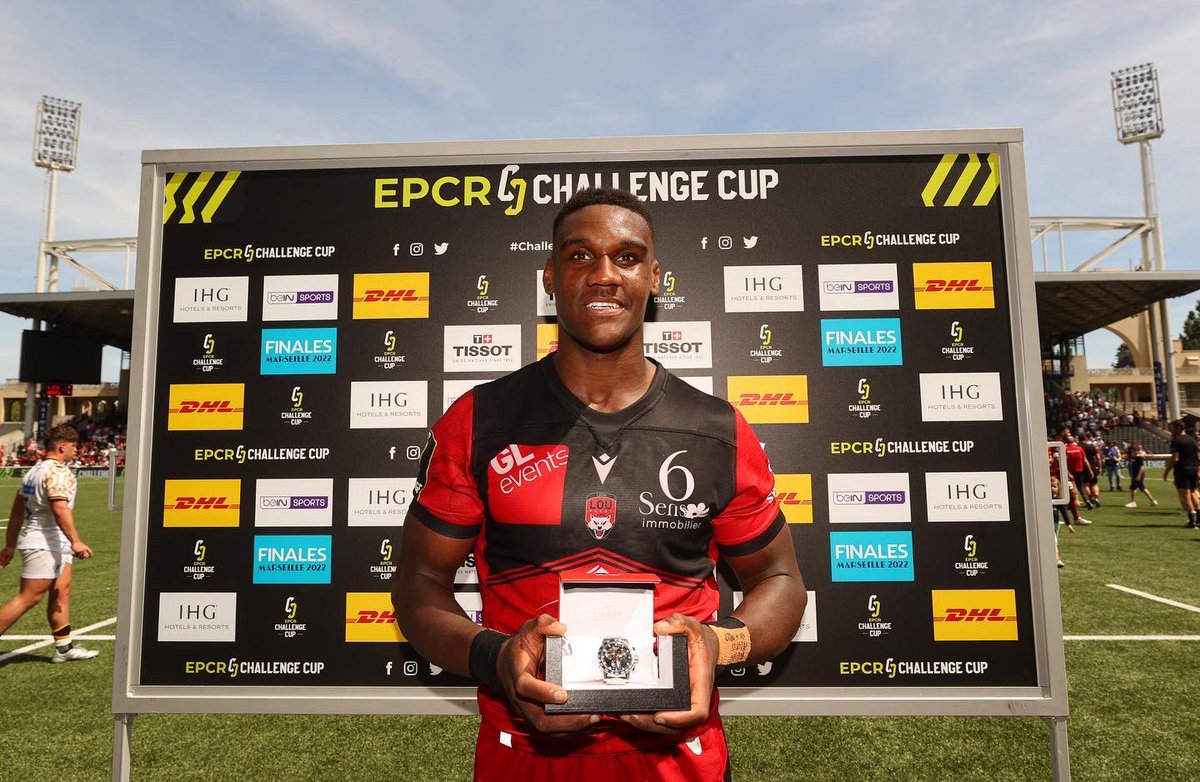 LeLOURugby's tweet photo. 𝐌𝐀𝐍 𝐎𝐅 𝐓𝐇𝐄 𝐌𝐀𝐓𝐂𝐇 ✨
« Plus qu’une étape à franchir » Grosse performance de Joel Kpoku !
•
#LOUWAS
#TeamLOU 🔴⚫️

📸 EPCR, INPHO/James Crombie https://t.co/QcIWNkTiAf