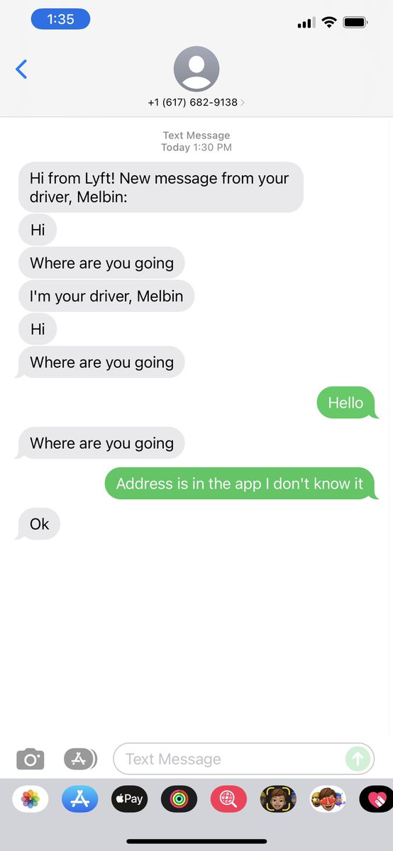 ct323i's tweet photo. @AskLyft your drivers aren’t allowed to ask me where I’m going, this guy just did and cancelled the ride https://t.co/02QYaYw2Am